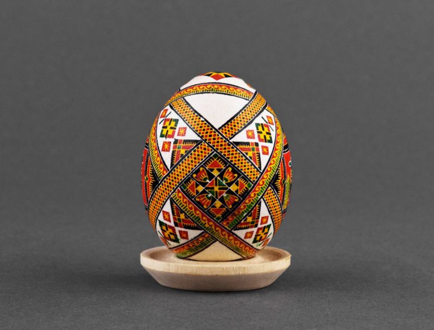 A painted egg.