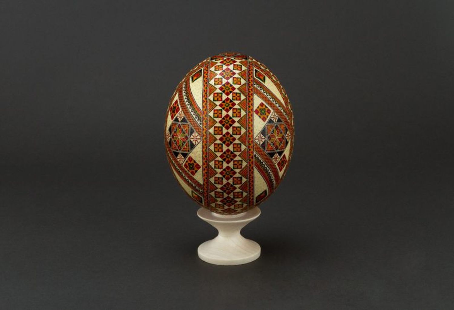 Ostrich egg pysanka