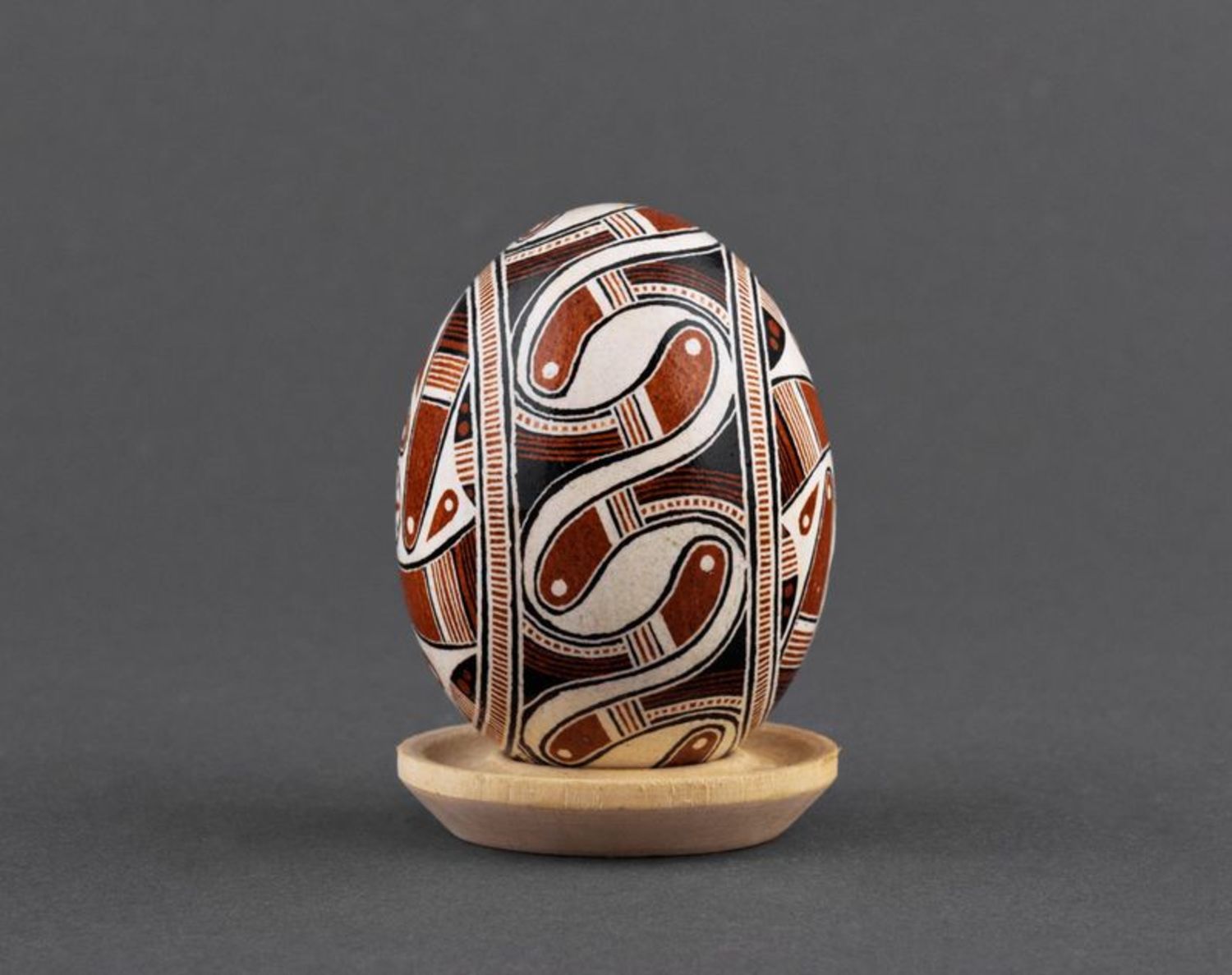 A hand-painted egg.