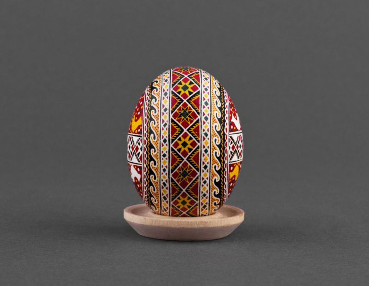 A painted egg.