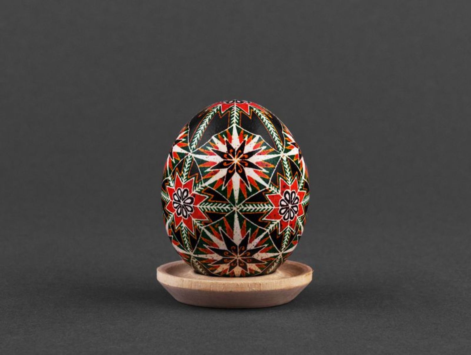 A painted Easter egg.