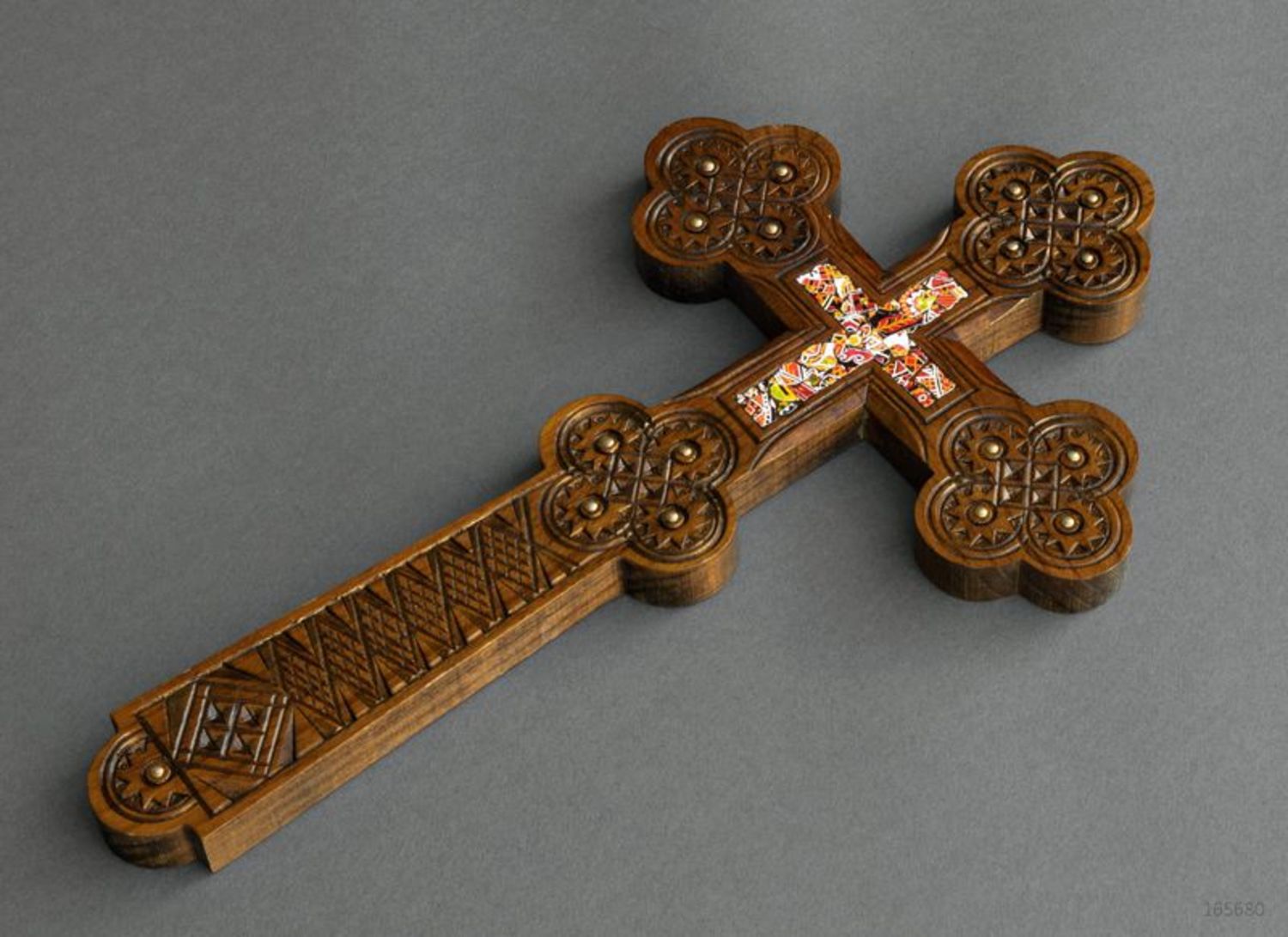 Wooden wall cross