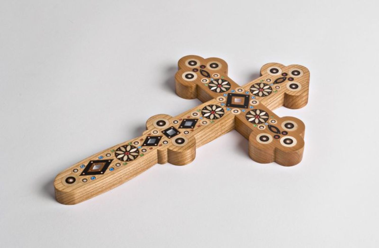 Wooden wall cross
