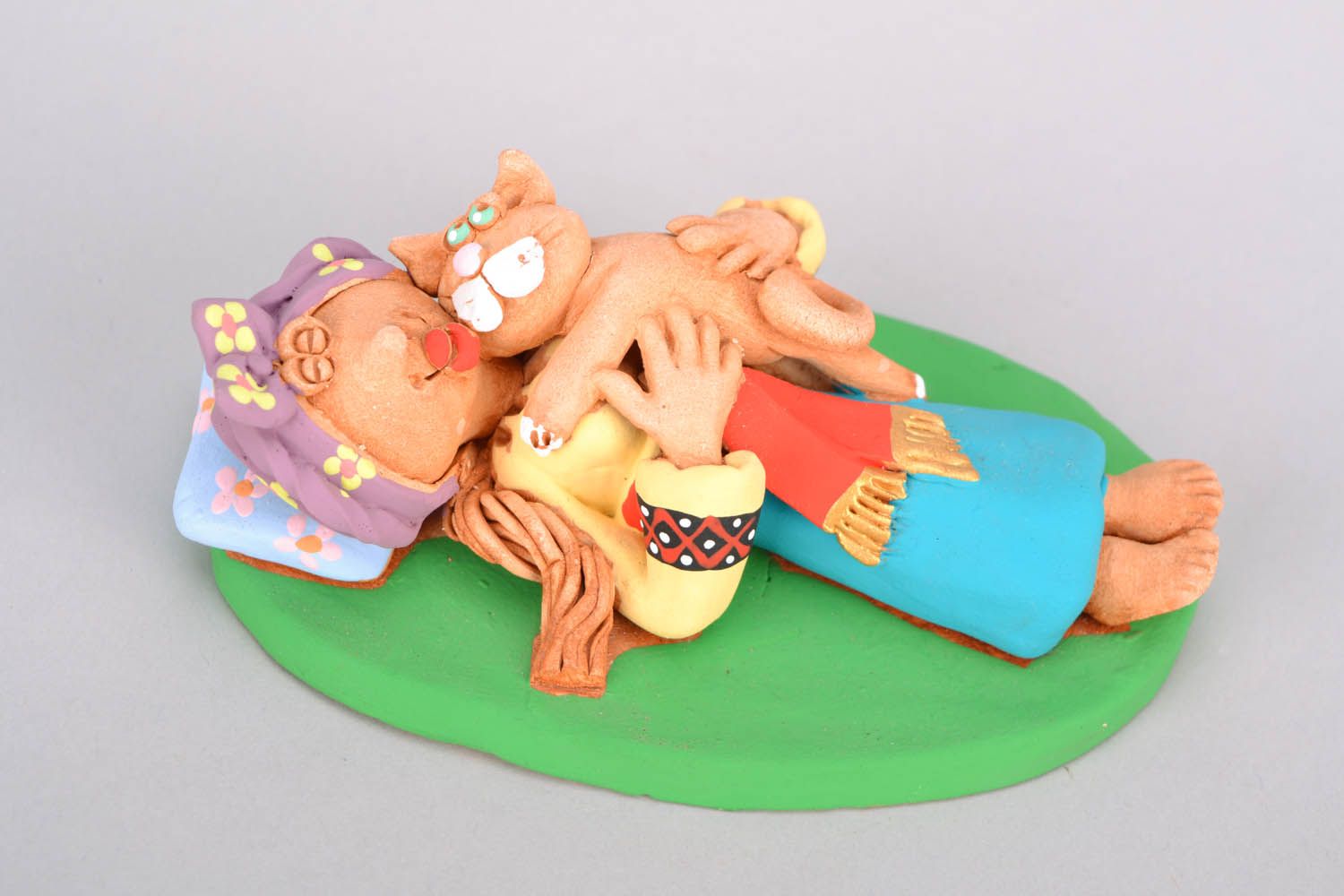 Funny clay statuette 
