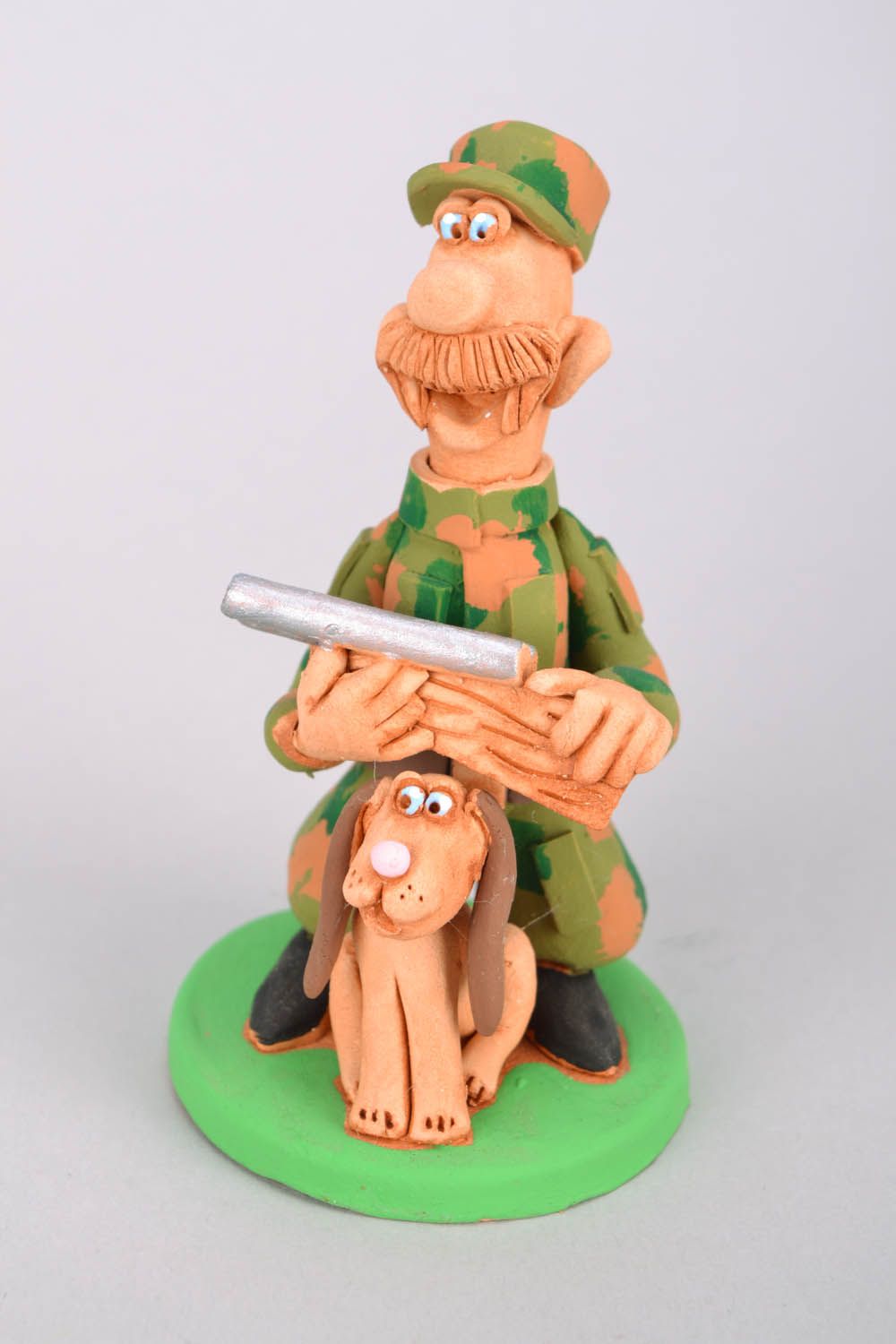 Clay statuette 