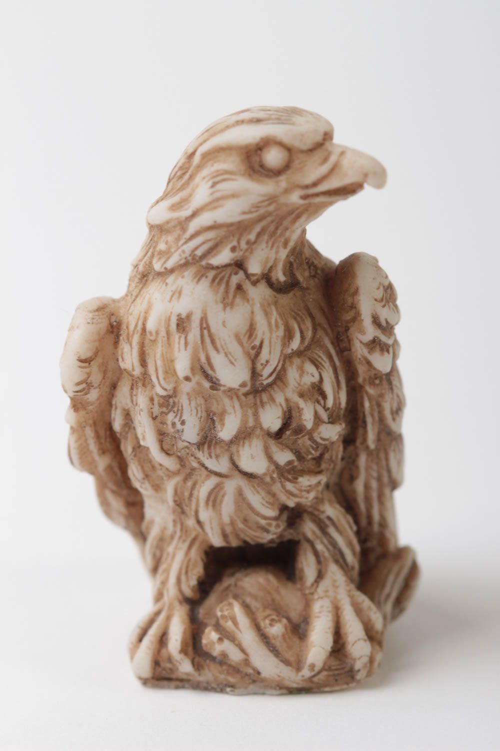 Author's eagle figurine made of polymer resin.