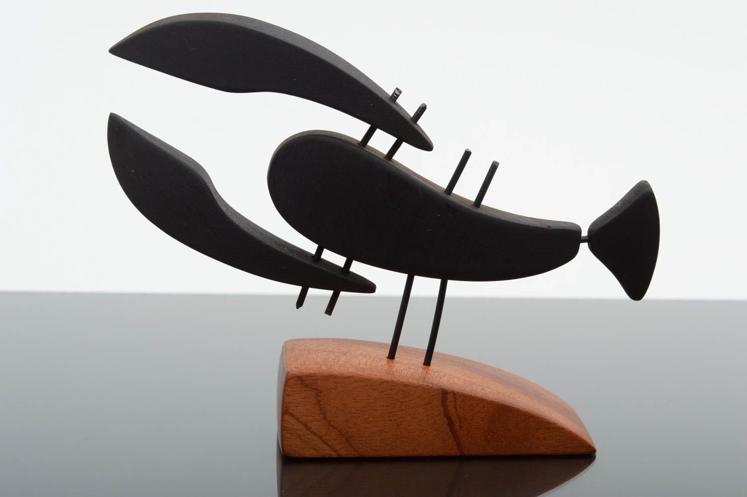Handmade figurine from wood