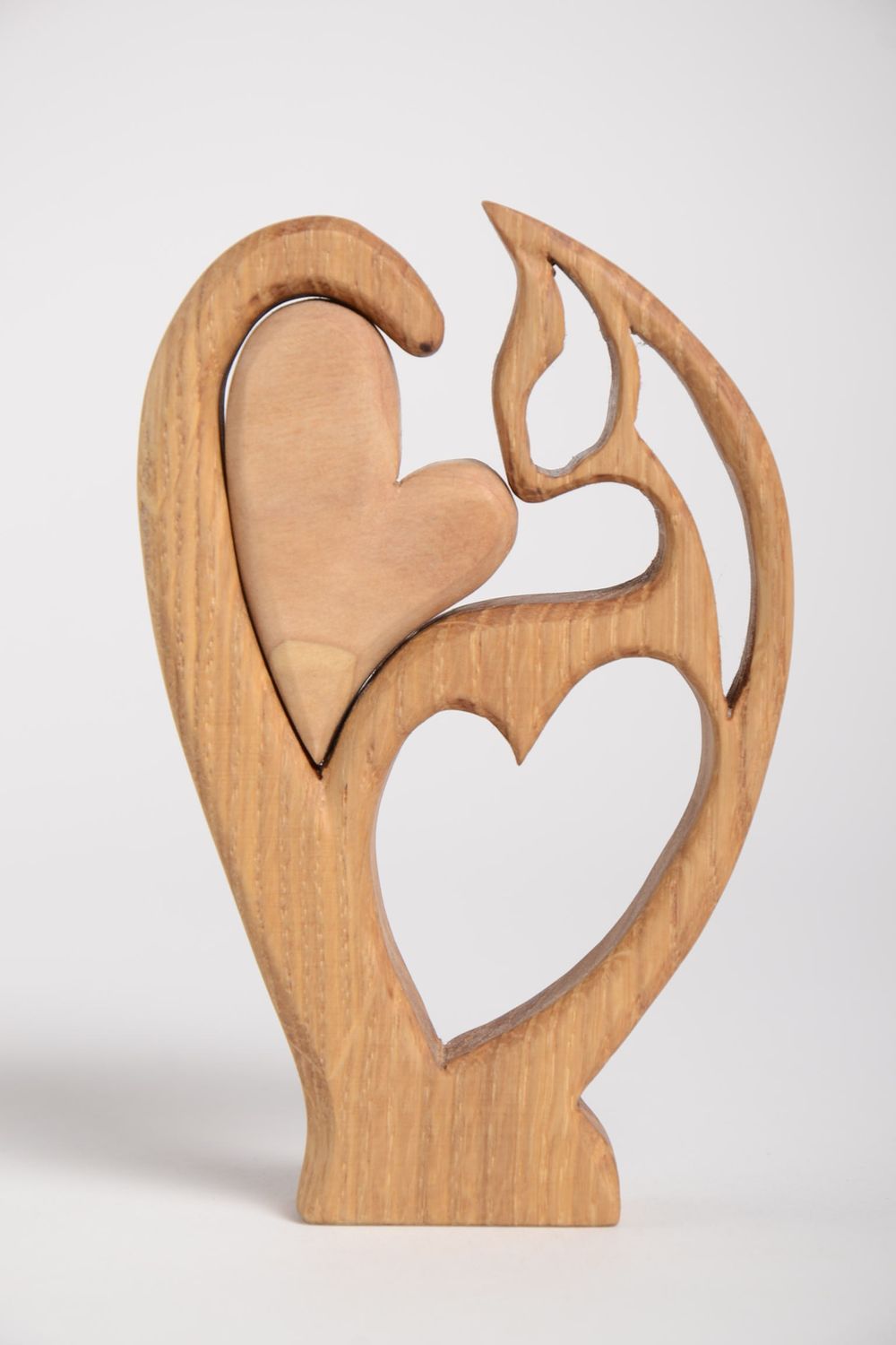  Designer wooden statuette.