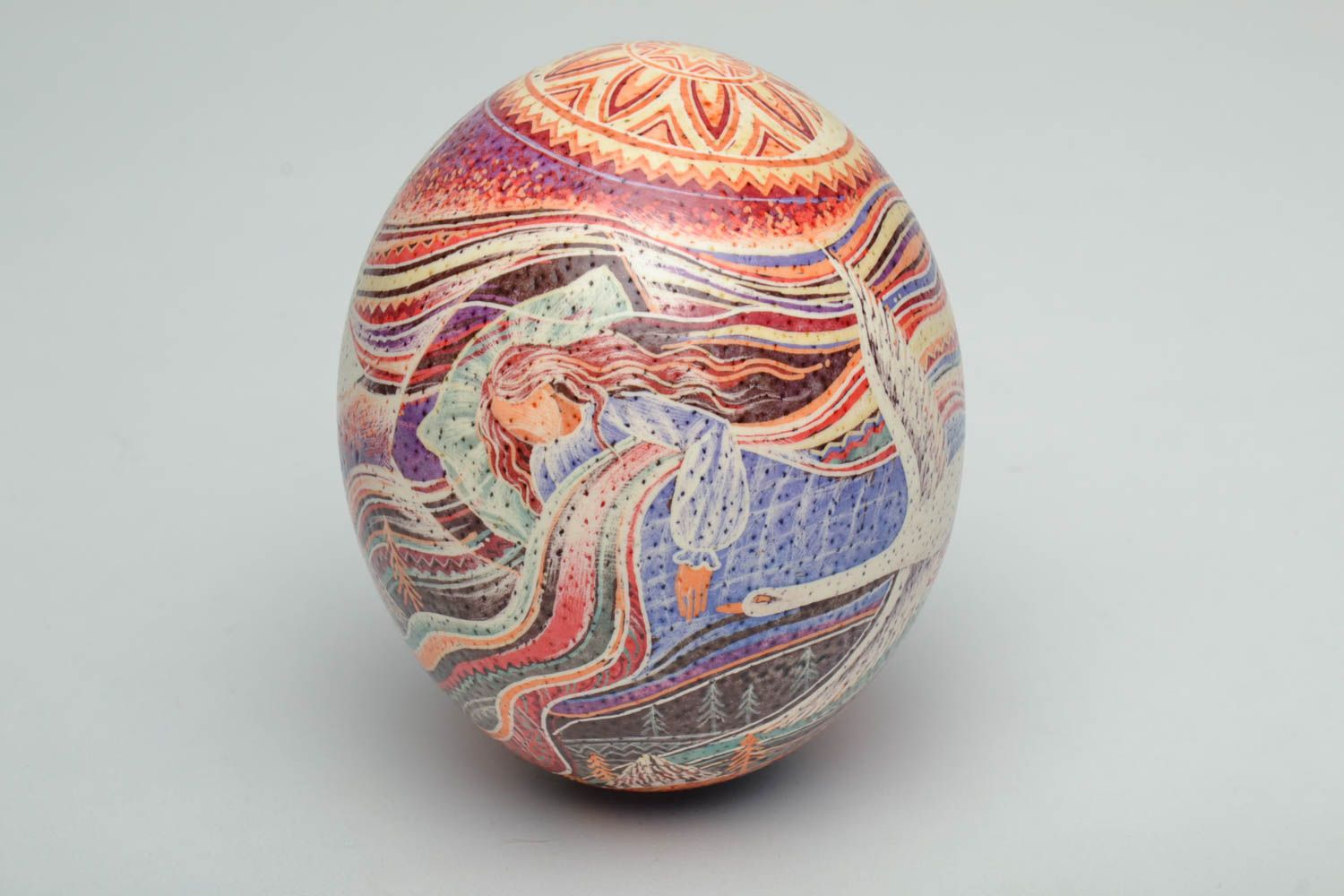 Author's handmade ostrich egg based egg 