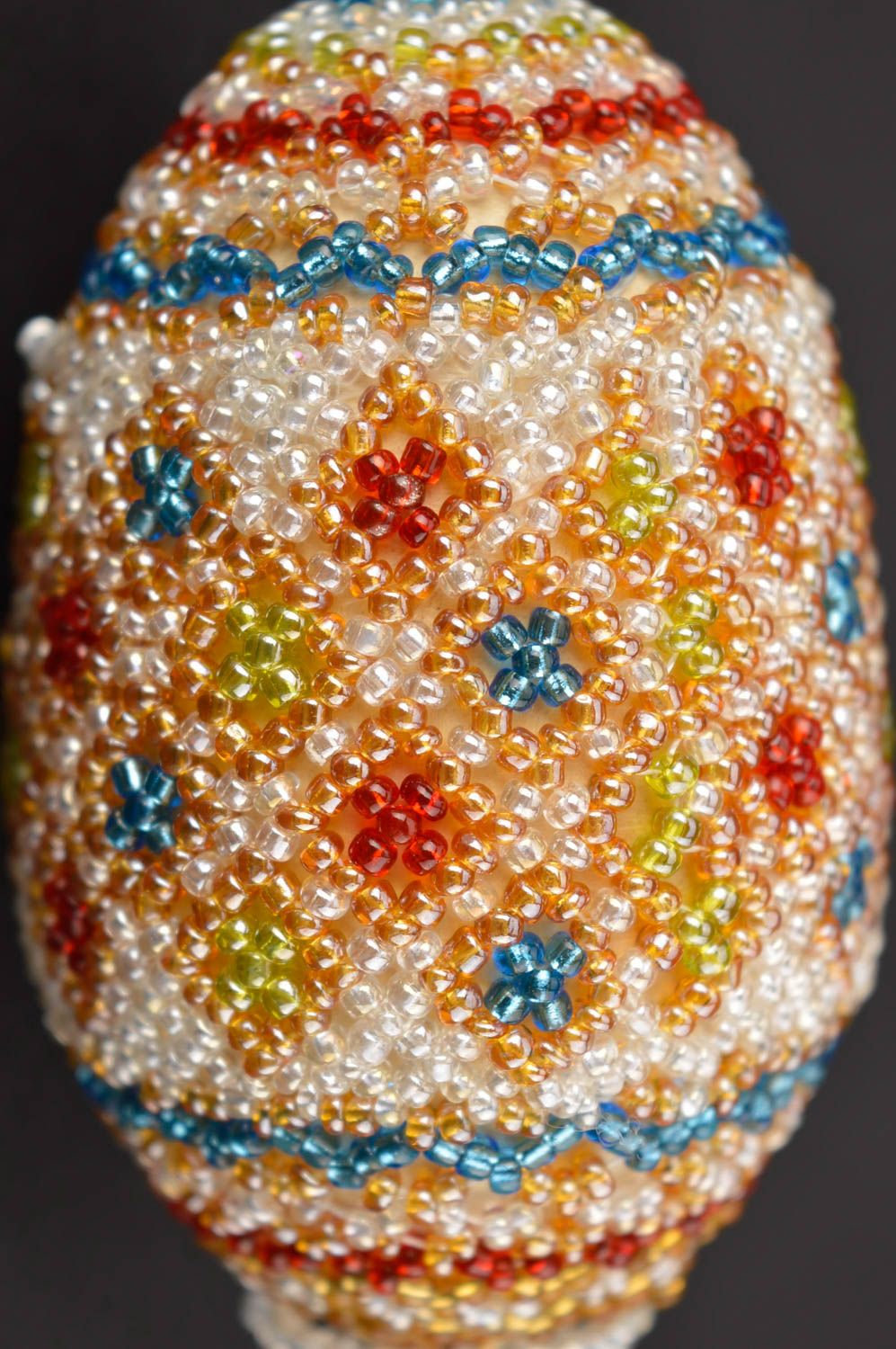 Decorative egg from the Czech beads.